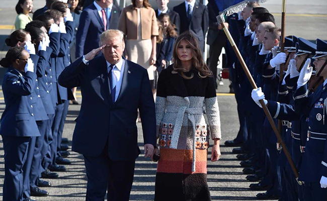 Donald Trump Arrives In Japan To Meet Shinzo Abe, Vows To 'Totally Destroy' North Korea