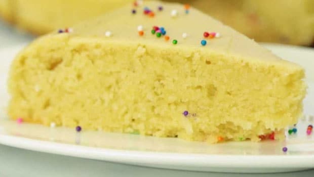 Vanilla cake without online egg in pressure cooker