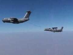 Embraer Aircraft Carries Out Air-To-Air Refuelling