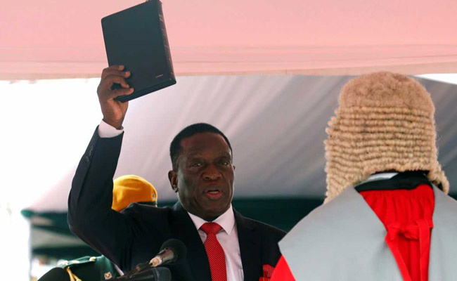 Mnangagwa, The 'Crocodile,' Sworn In As Zimbabwe President