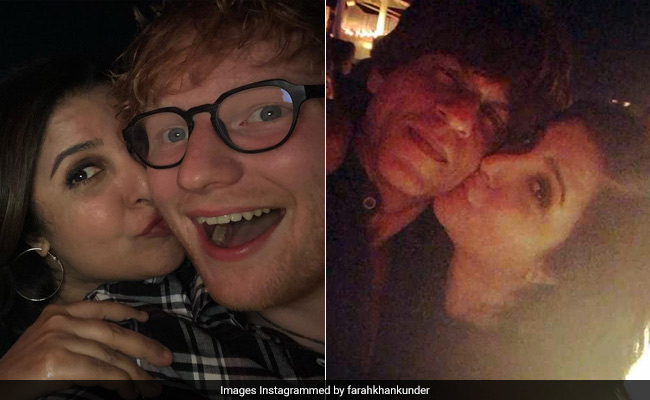 Ed Sheeran Lights Up Farah Khan's Party With Shah Rukh Khan And Others. See Pics