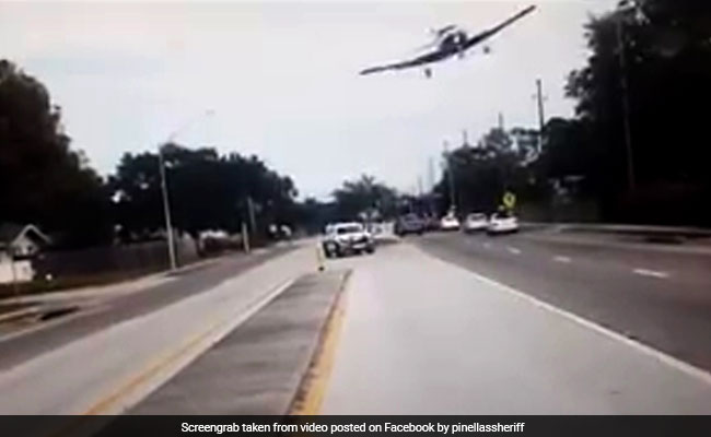 Watch: Plane Flies Dangerously Close To Highway, Hits Tree And Then This