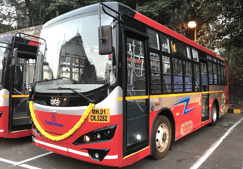 Goldstone-BYD Delivers 6 Electric Buses To Mumbai BEST For Public Transport