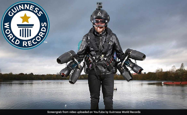 World's Fastest Body-Powered Jet Pack Sets Guinness Record