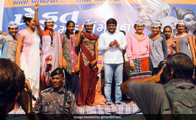 Hardik Patel's Show Of Strength 30 km Away From PM Modi Rally In Gujarat's Morbi