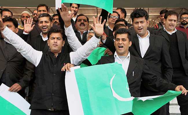 Jammu Lawyers Protest Hafiz Saeed's Release, Burn Pakistan Flags