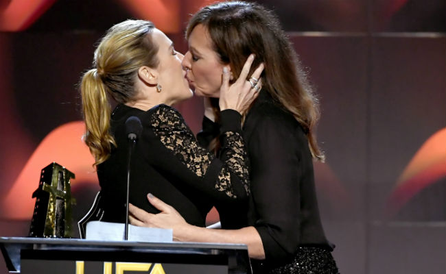 Viral: Kate Winslet And Allison Janney's Kiss At Hollywood Film Awards