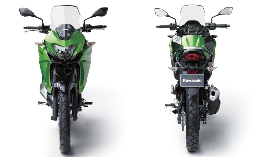 kawasaki versys x 300 front and rear