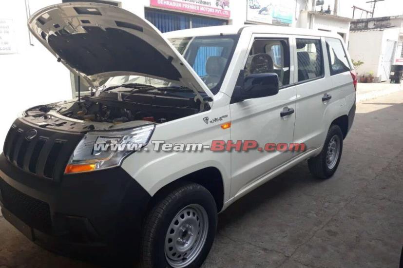 Mahindra TUV300 Plus Spied Completely Undisguised