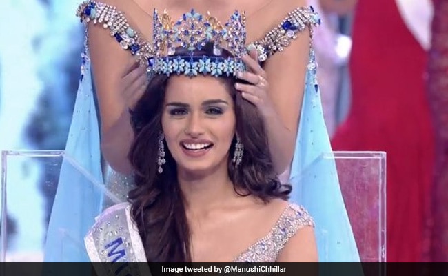 manushi chhillar crowned twitter