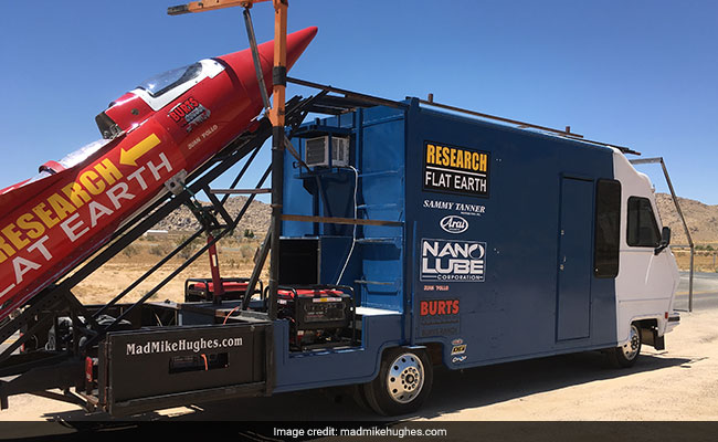 A Man Is About To Launch Himself In His Homemade Rocket To Prove The Earth Is Flat