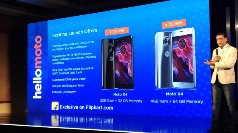 Moto X4 लॉन्च हुआ भारत में, दो रियर कैमरे वाले इस हैंडसेट की कीमत जानें