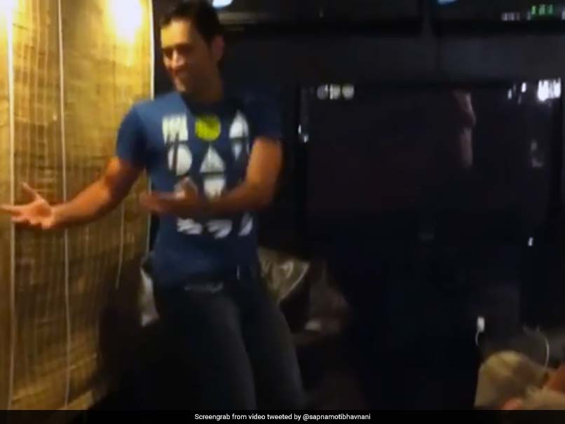 MS Dhoni Shows Off Dancing Skills, Wife Sakshi Can't Stop Laughing