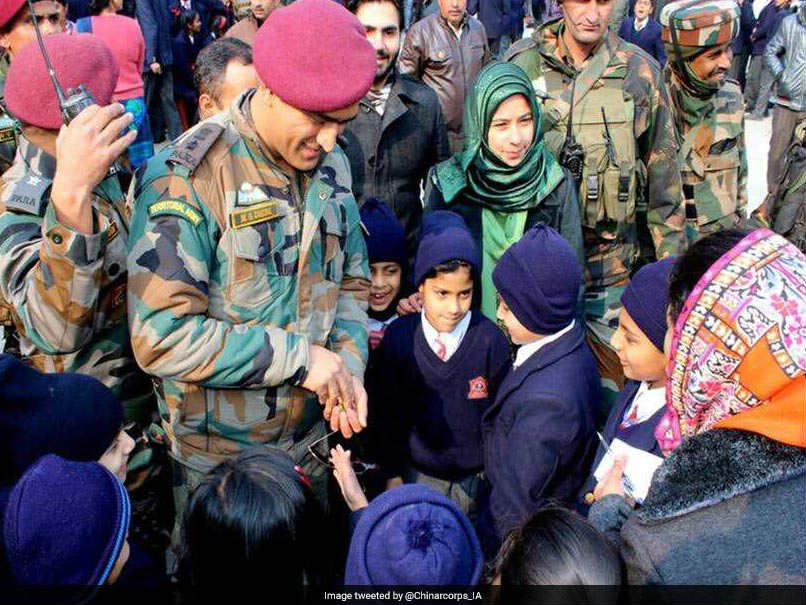 Mahendra Singh Dhoni Pays Surprise Visit To School In Srinagar, Emphasises Importance Of Studies And Sports