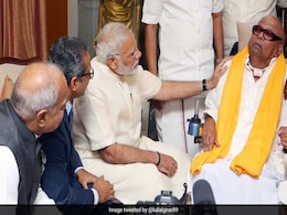 PM Narendra Modi Meets M Karunanidhi In Chennai, DMK Says No Political Signal PM Narendra Modi Meets M Karunanidhi In Chennai, DMK Says No Political Signal