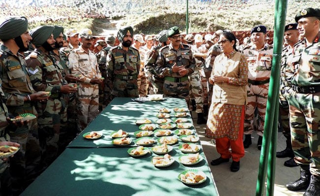 Nirmala Sitharaman Visits Forward Army Posts Near China Border