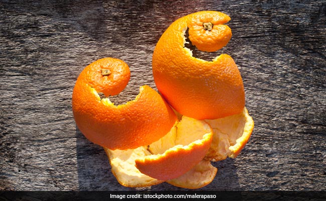 orange peel has mild exfoliating properties