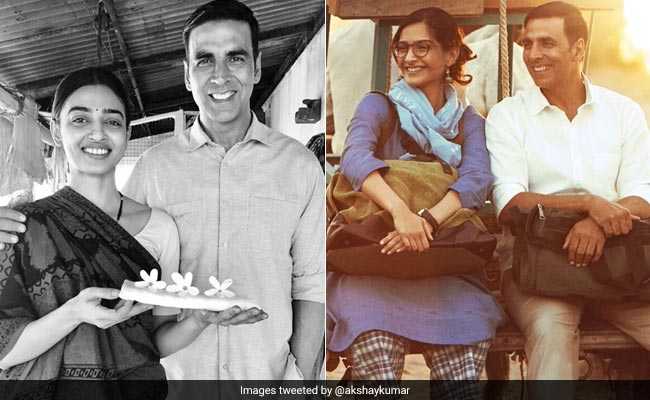 Padman First Look: राधिका आप्‍टे और सोनम कपूर के साथ अलग-अलग अंदाज में दिखे अक्षय कुमार