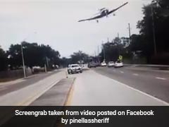 Watch: Plane Flies Dangerously Close To Highway, Hits Tree And Then This