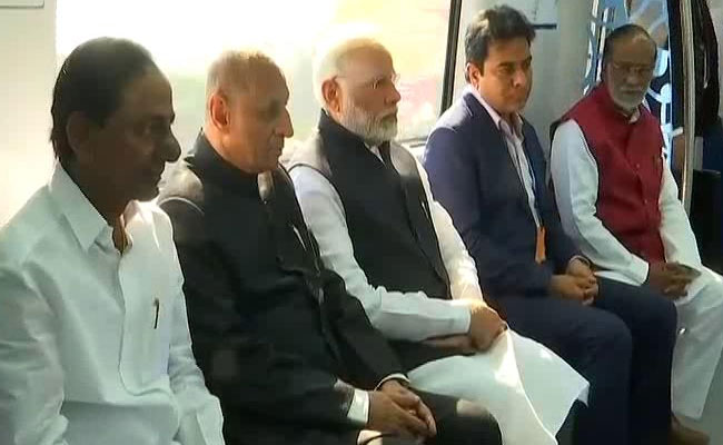 PM Modi Launches The Hyderabad Metro, Will Inaugurate GES Shortly