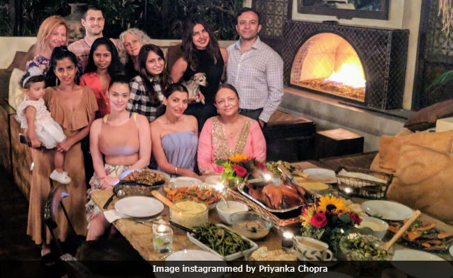 Priyanka Chopra's Thanksgiving Feast And Poolside Pics