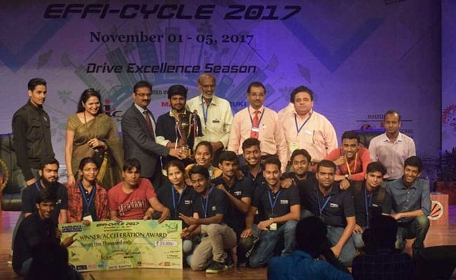 AMU Engineering Students Win Award For Designing Quickest Hybrid Vehicle