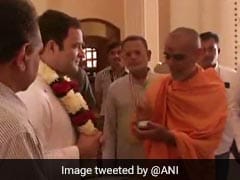 Rahul Gandhi Begins Tour Of North Gujarat With Visit To Akshardham Temple