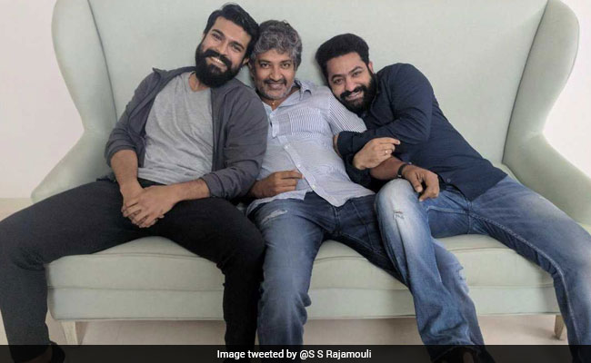 This Pic Of Baahubali Director With Junior NTR And Ram Charan Is Going Viral