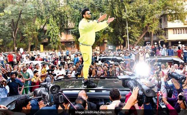 Atop Car And With Police Protection, Ranveer Singh Takes 'Padmavati' Question