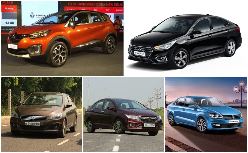 Price Comparison: Renault Captur VS Honda City, Hyundai Verna, Maruti Suzuki Ciaz And Volkswagen Vento