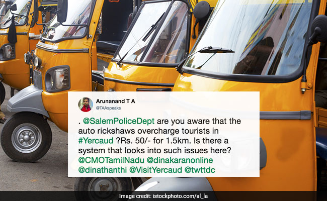 He Tweeted Salem Cops To Complain About Autos In Tamil Nadu. Tagged...