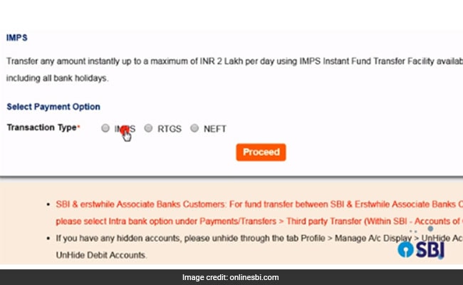 Sbi Savings Account How To Make Inter Bank Fund Transfer Online - 