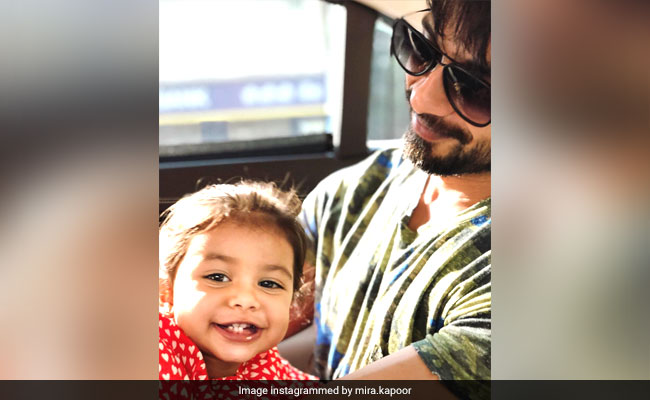 How Shahid Kapoor And Daughter Misha Spent Sunday. Pic Courtesy Mira Rajput