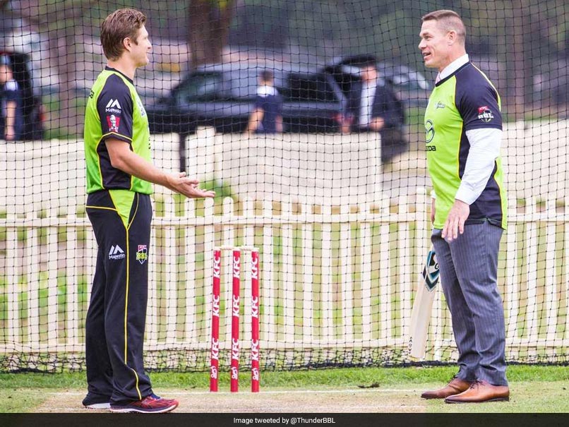 Watch: WWE Star John Cena Tries His Hand At Cricket, Gets Bowled