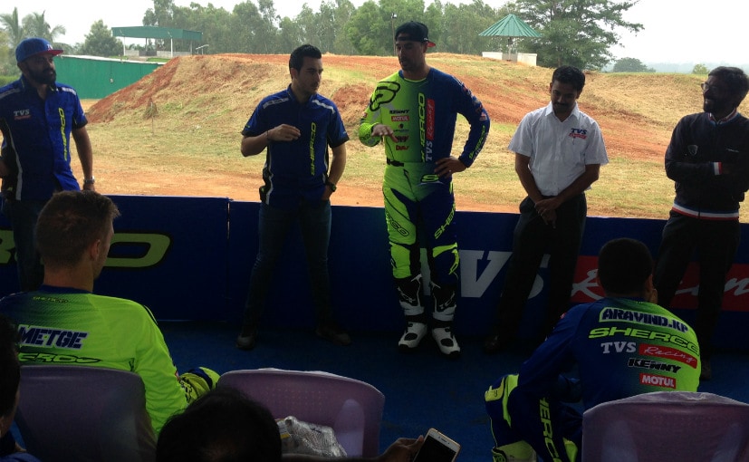 sherco tvs rtr 450 fx first ride