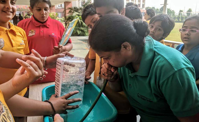 Students From Noida School Develop Air Purifier Model, Conduct Lung Capacity Test