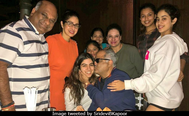 How Jhanvi, Khushi And Sridevi Celebrated Boney Kapoor's Birthday