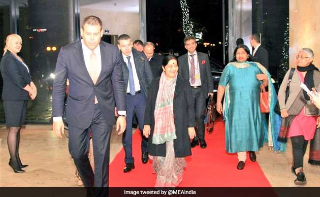 Sushma Swaraj Arrives In Russia To Attend Shanghai Cooperation Organisation Summit