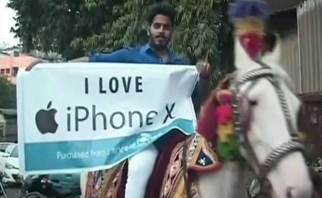 He Wanted To Buy An iPhone X. He Rode A Horse, Took A Band Along