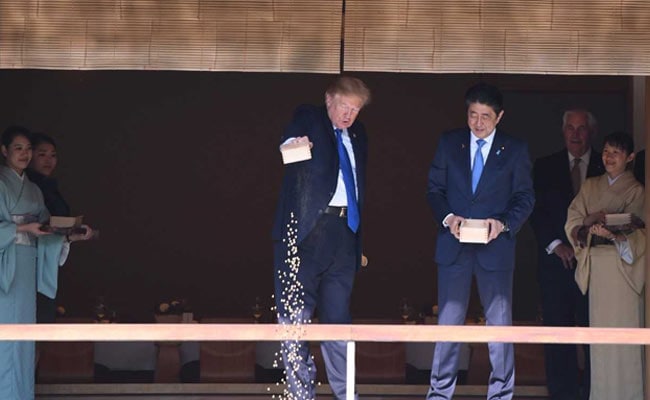 Trump Dumps Entire Box Of Fish Food Into Pond, Angers Twitter
