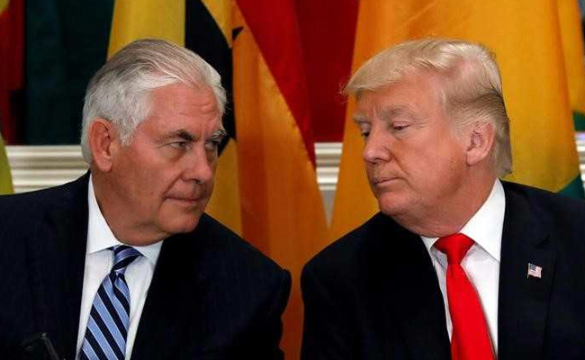 Donald Trump Backs Under Fire Rex Tillerson; Says Rumours Are "Fake News"