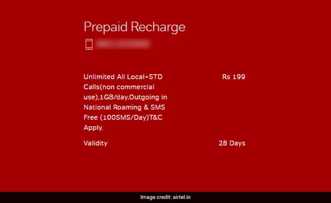 airtel prepaid recharge plan