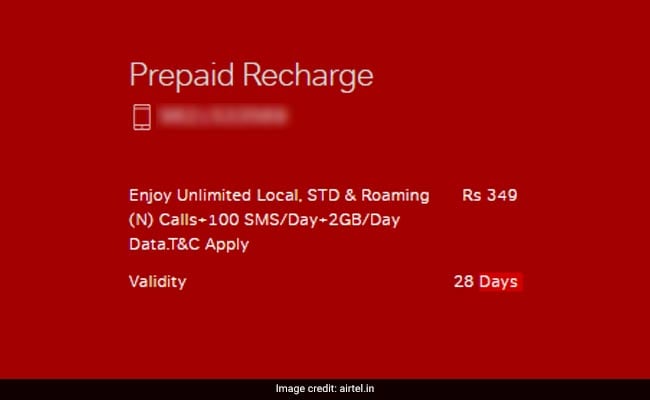 airtel prepaid recharge plan