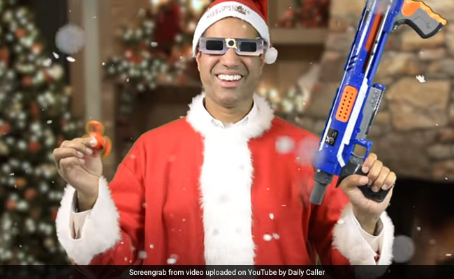 FCC's Ajit Pai Dressed Up As Santa And Wielded A Lightsaber To Mock Net Neutrality Rules