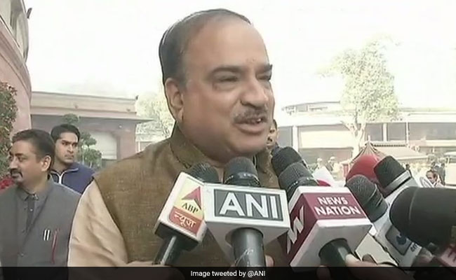 No Threat To Modi Government From No-Trust Move, Says Ananth Kumar