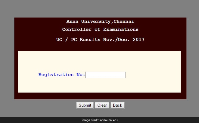 Anna University Results Declared For November/ December 2017 Exams