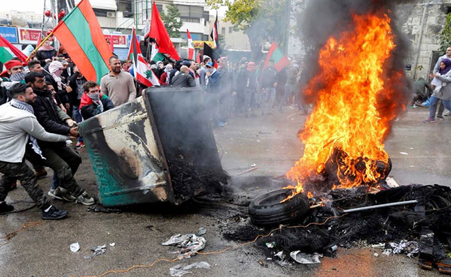 Anti-Trump Protests Wane In Jerusalem, West Bank; Flare In Beirut