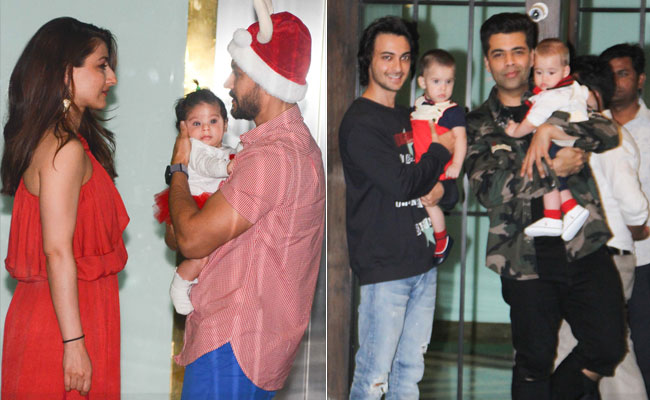 At Arpita Khan's Christmas Party: Karan Johar's Twins And Soha Ali Khan - Kunal Kemmu's Daughter Won Our Hearts