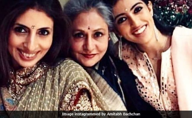 Just Another Pic Of Jaya Bachchan With Shweta and Navya Naveli, Captioned By Amitabh Bachchan