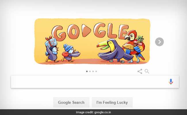 Google Doodle Celebrates "December Global Festivities" With Delightful Penguin, Parrot Family